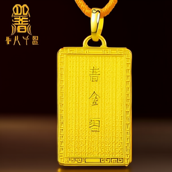 黄金吊坠牌子图片