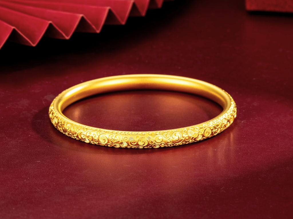 100克黄金手镯图片