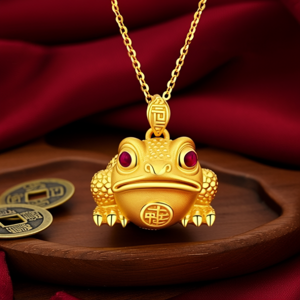 黄金金蟾吊坠图片大全